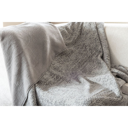 одеяло CHENNIL SHERPA - сив