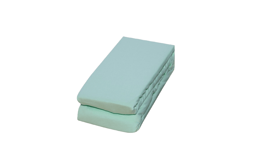 Elastic fitted sheet with elastic band, JERSEY – aqua mint
