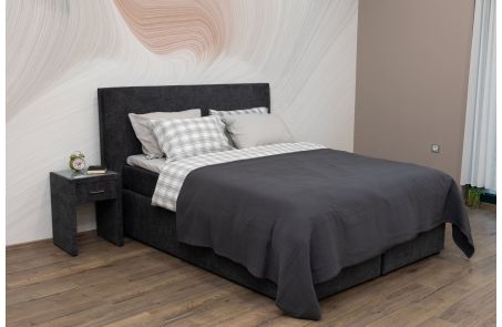 Cotton blanket/bedspread - grey