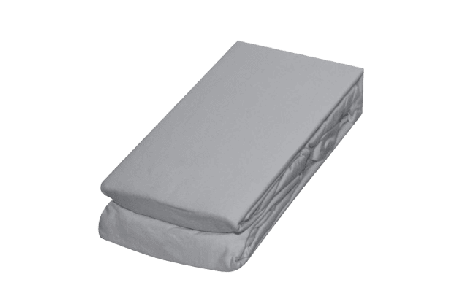 Elastic fitted sheet with elastic band, JERSEY – Graphite