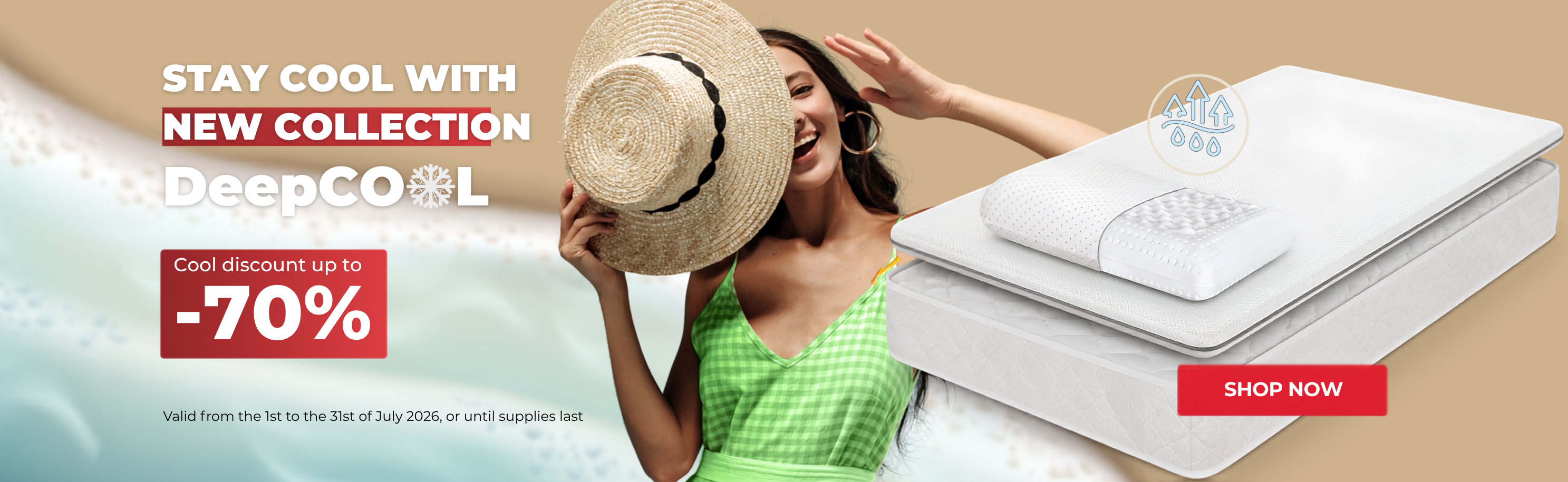 TED DEEPCOOL mattress -70% off in July