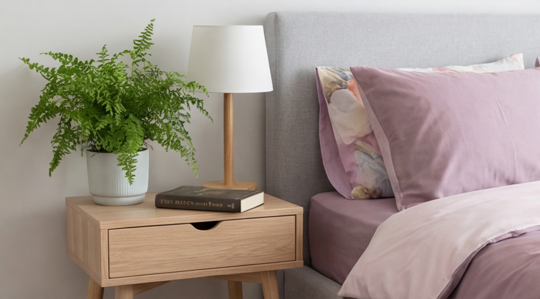 Satin лилав интериор