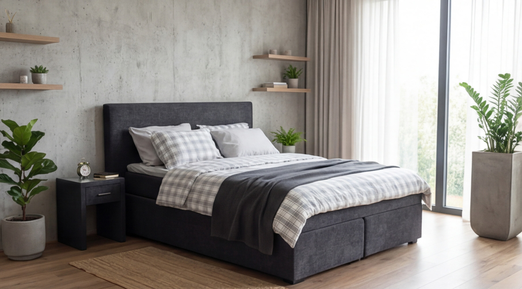 Bedding set FLANNEL - grey interior 2