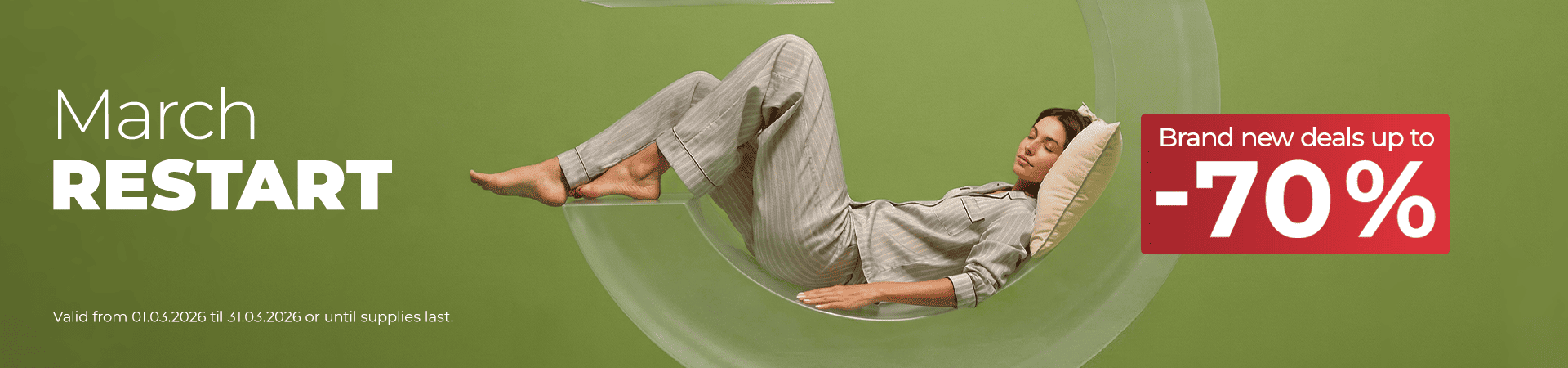 Monthly promotions December discounts up to -70%